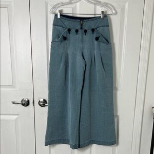 Elevenses Blue Wide Leg Pants